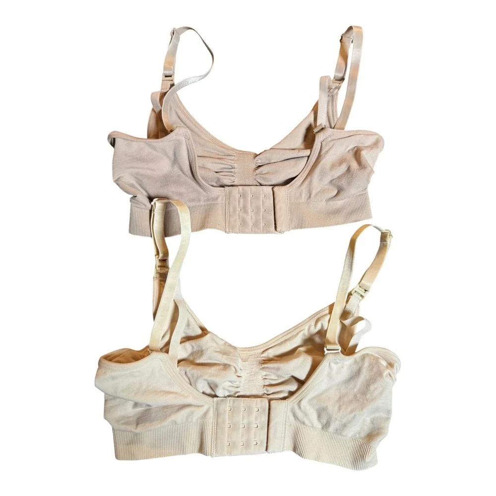 SKIMS Maternity Nursing Sculpting Bra Bundle Seamless Bralette Size S/M